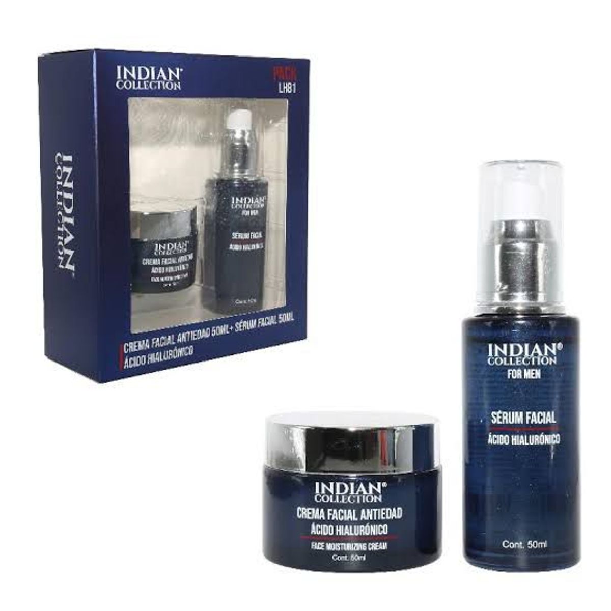GENERICO - Set Crema y Serum Ácido Hialuronico para Hombre