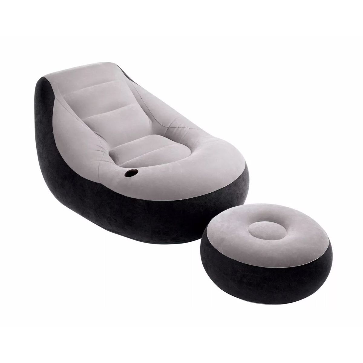INTEX - Sofá Sillón Inflable Posa Pies Posa Vasos Puff intex