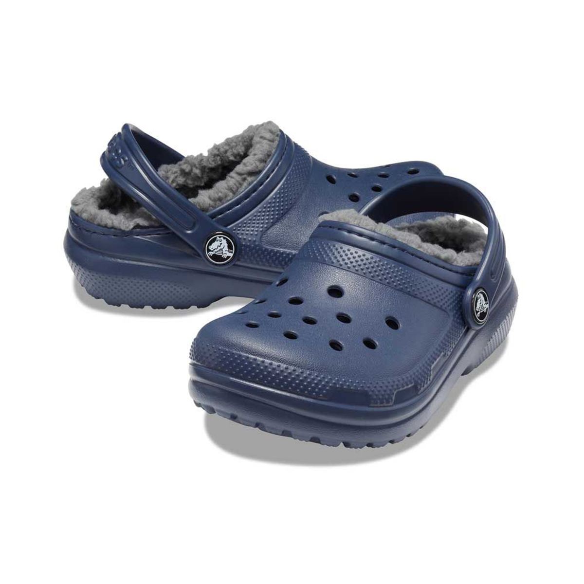 CROCS - Zuecos CROCS Classic Lined Clog K Navy/Charcoal Niños