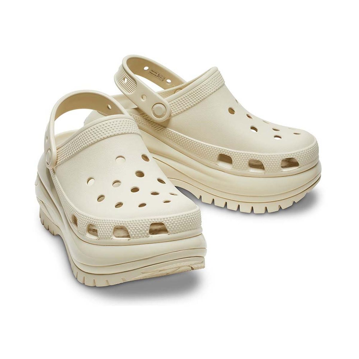 CROCS - Zuecos CROCS Classic Mega Crush Clog Bone Unisex