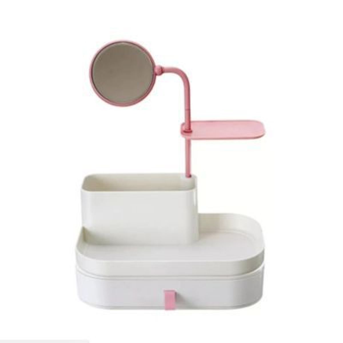 OEM - Organizador Maquillaje y Espejo para Labiales Brochas Joyas Arete