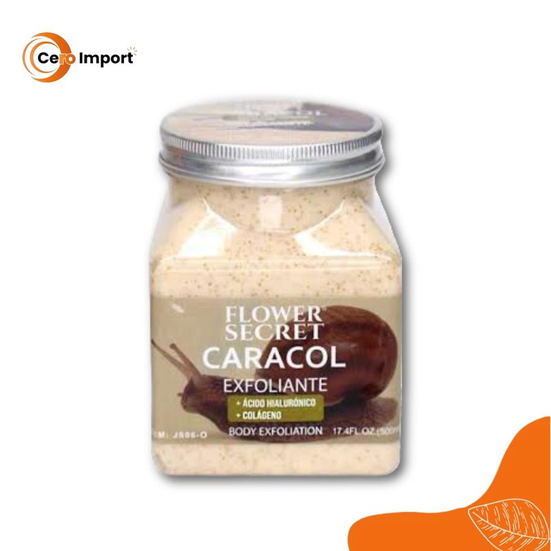 GENERICO - Exfoliante Corporal Ácido Hialurónico y Colageno CARACOL 500ML