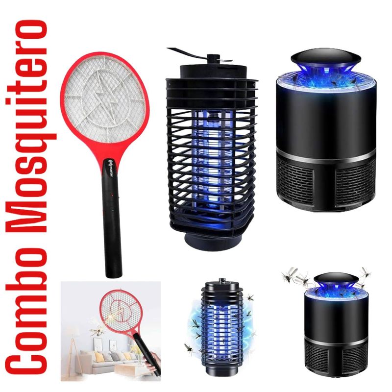 OEM - Combo Tripack Trampa Eliminador Zancudos Mosquitos Polillas LED