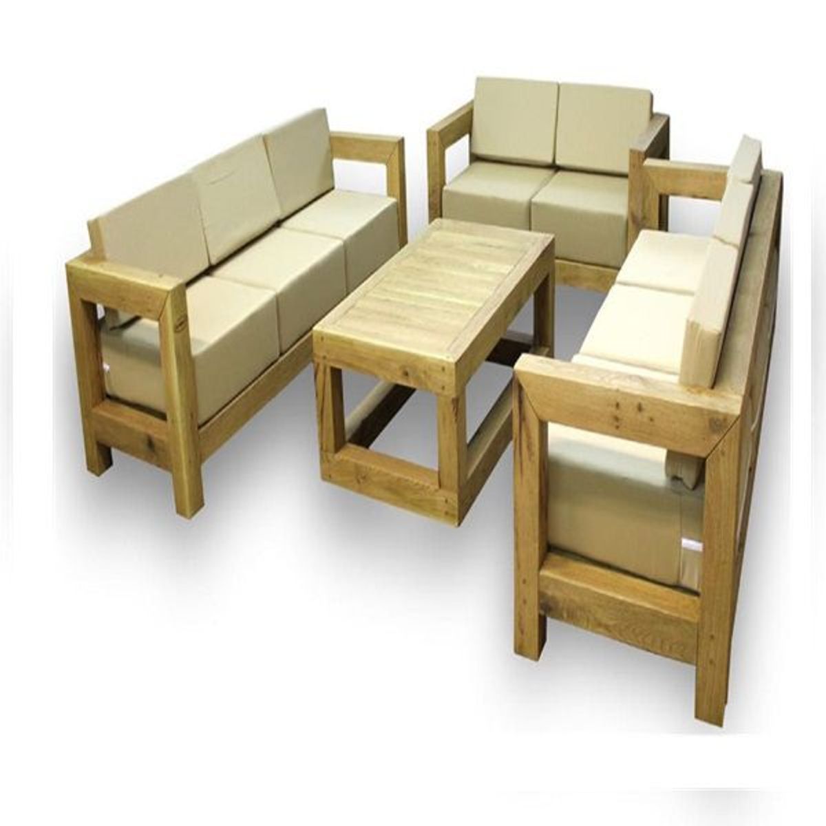 DMUEBLES - SALA DMUEBLES JEAN 3-2-2  MESA DE CENTRO.