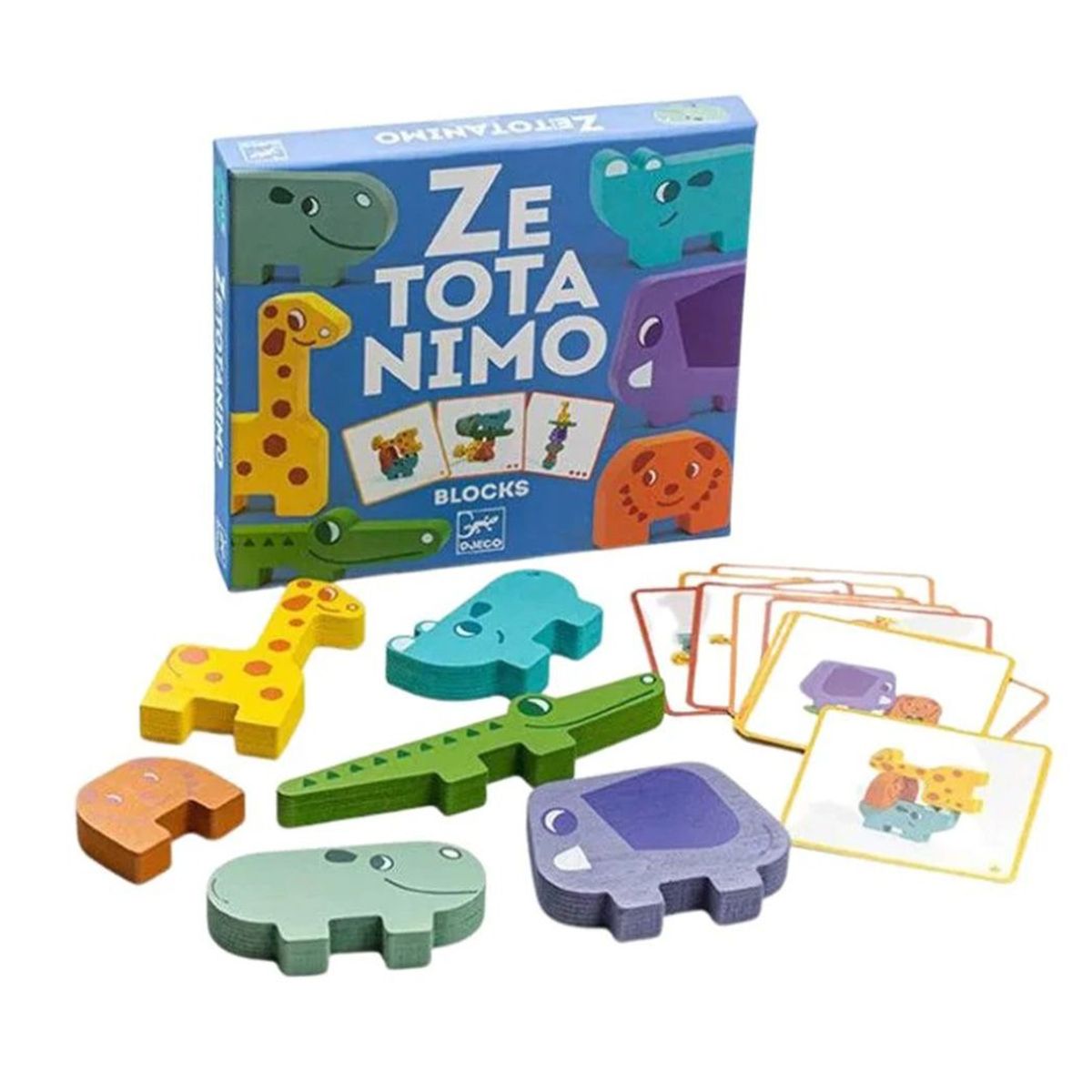 GENERICO - Bloques apilables Montessori ZE TOTANIMO - Animalitos