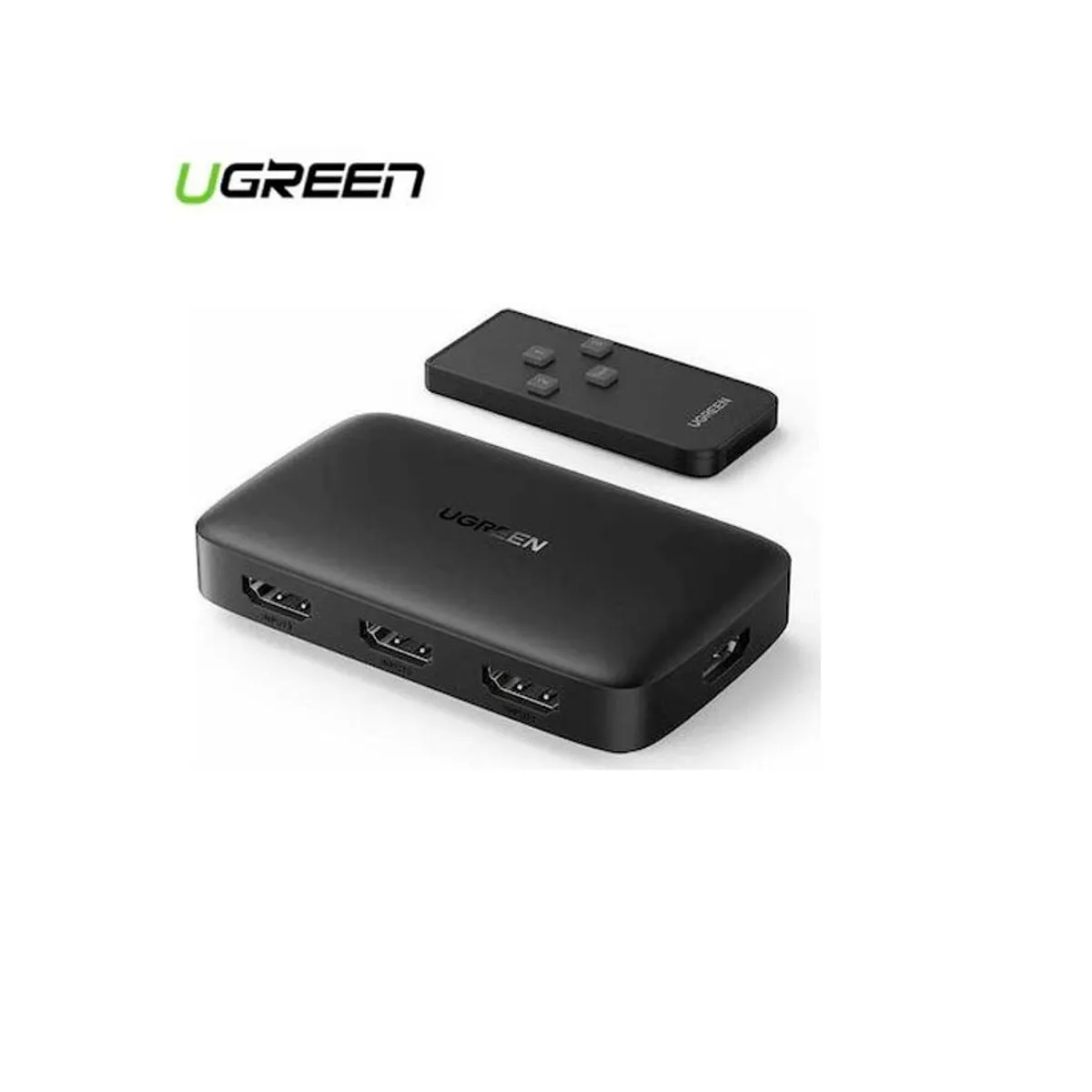 UGREEN - SWITCH SELECTOR HDMI 3X1 3 ENTRADAS A 1 SALIDA ULTRA HD 4K