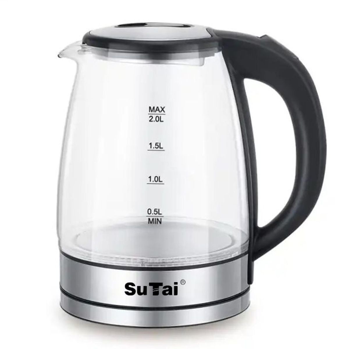 GENERICO - Hervidor de Agua Eléctrico de Vidrio 2L