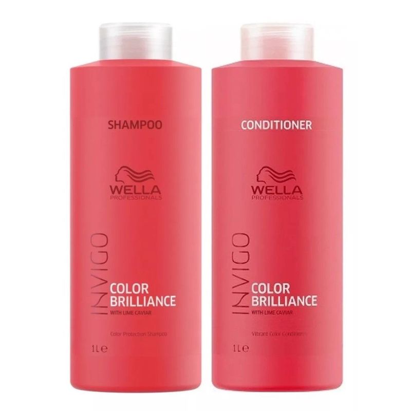 WELLA - Shampoo 1000 + Acondic Cabello Teñido Invigo Color Brilliance Wella
