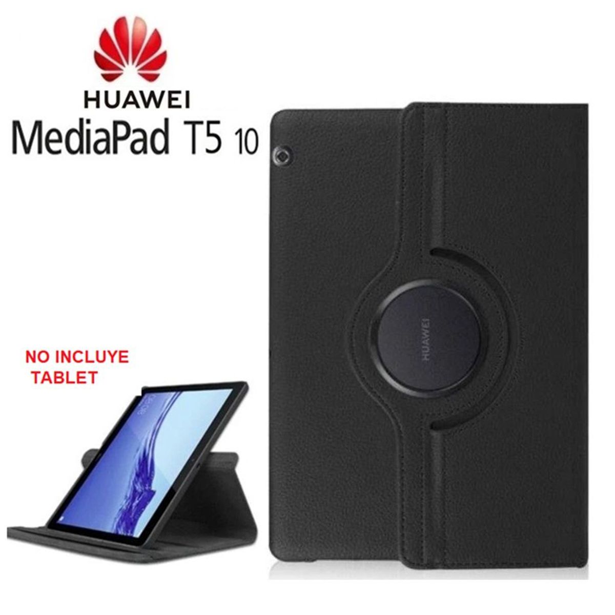 GENERICO - Funda Giratoria 360° para Huawei MediaPad T5 10 Protector Flip Cover