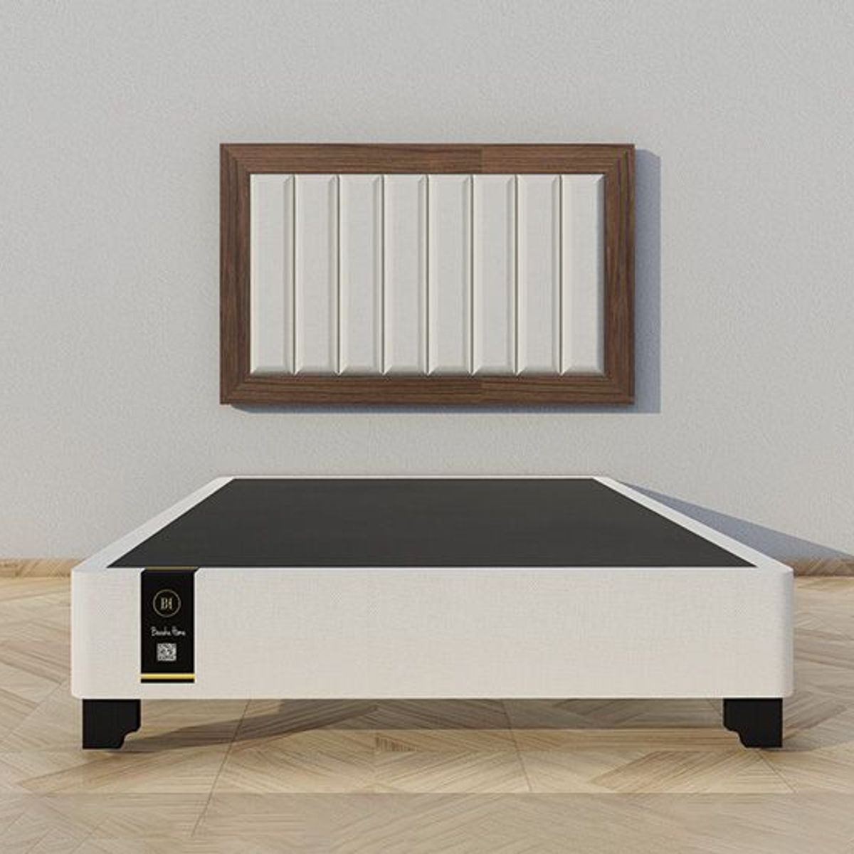 BARAKA HOME - Dormitorio Segovia + Cabecera Aerea 2 plz - Beige Claro y Catania