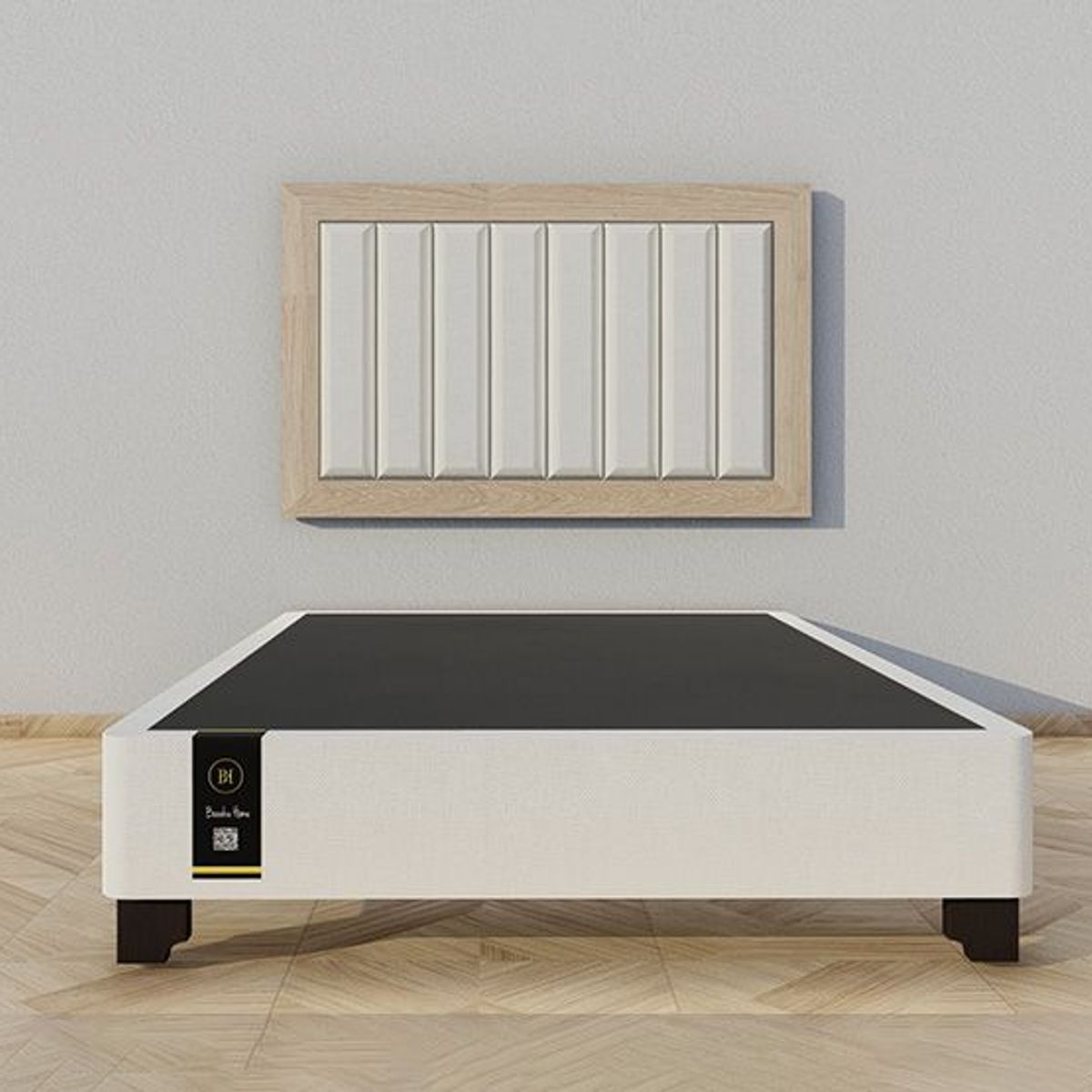 BARAKA HOME - Dormitorio Segovia + Cabecera Aerea 2 plz - Beige Claro y Damasco