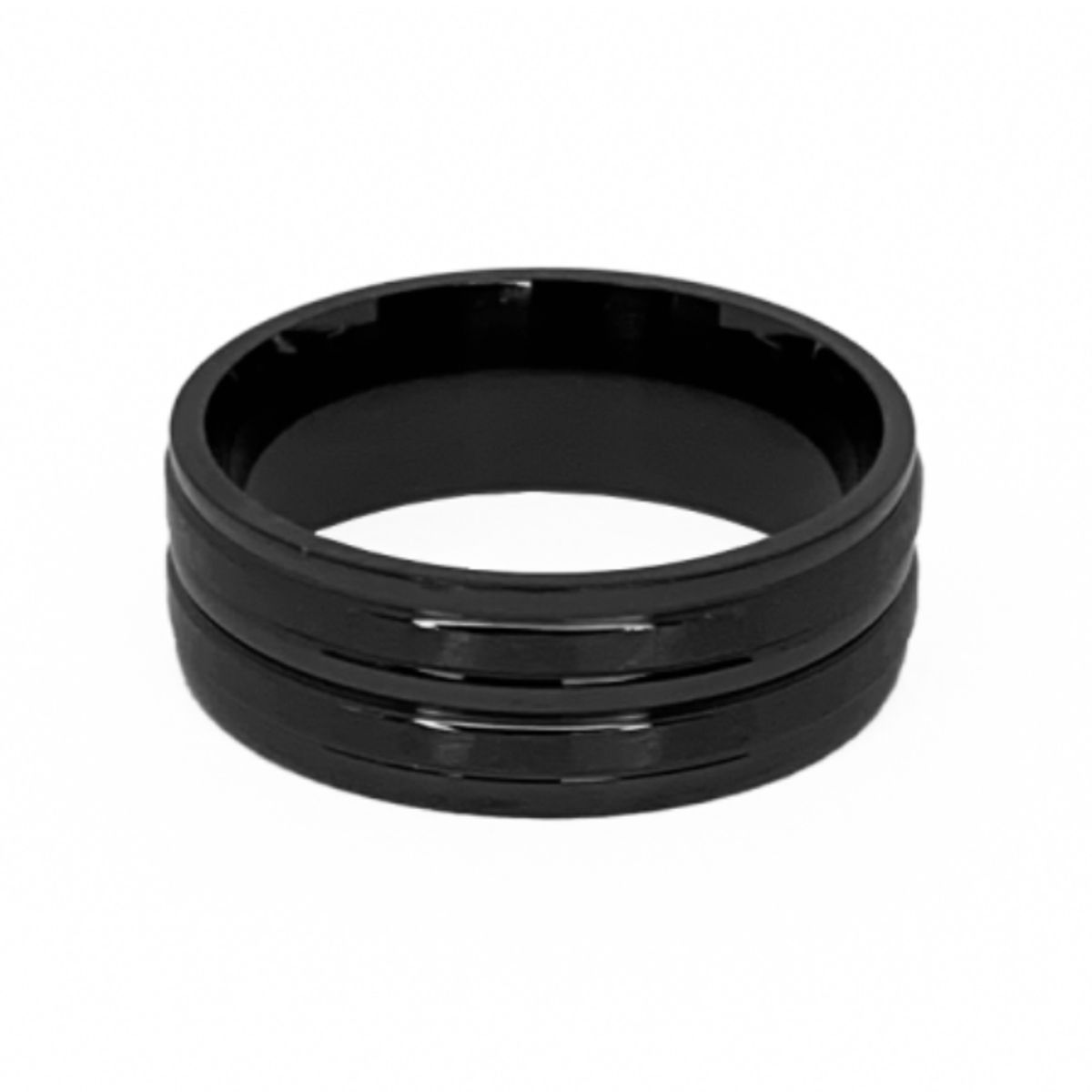 GENERICO - ANILLO DOBLE NEGRO - RIN-06