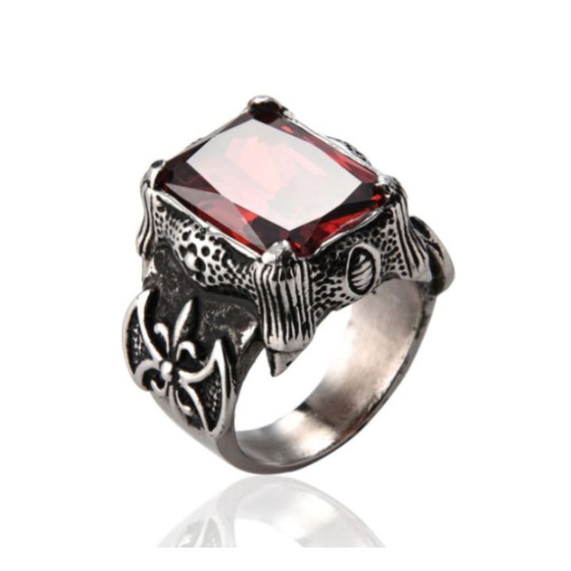 GENERICO - ANILLO DRAGON HEART PLATEADO - RIN-14