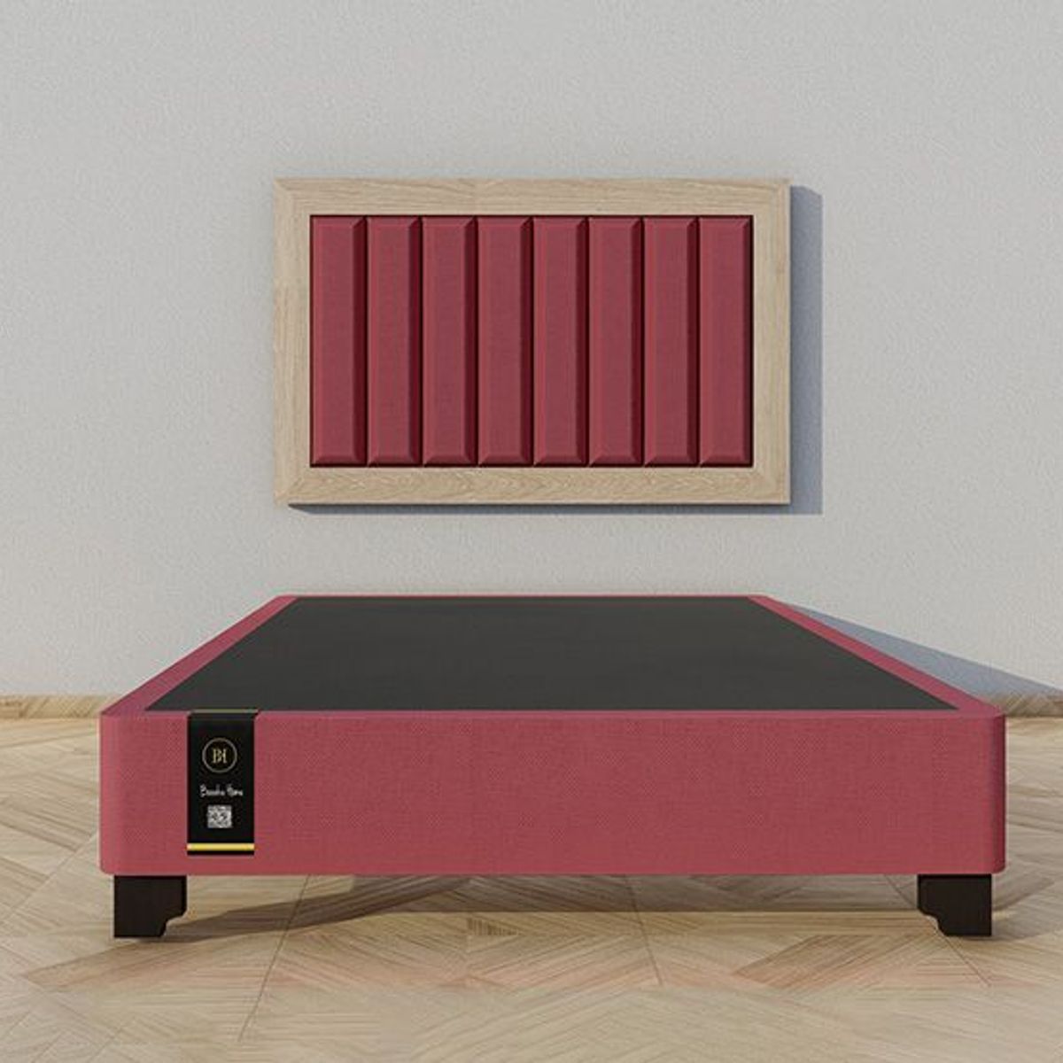 BARAKA HOME - Dormitorio Segovia + Cabecera Aerea 2 plz - Vino y Damasco