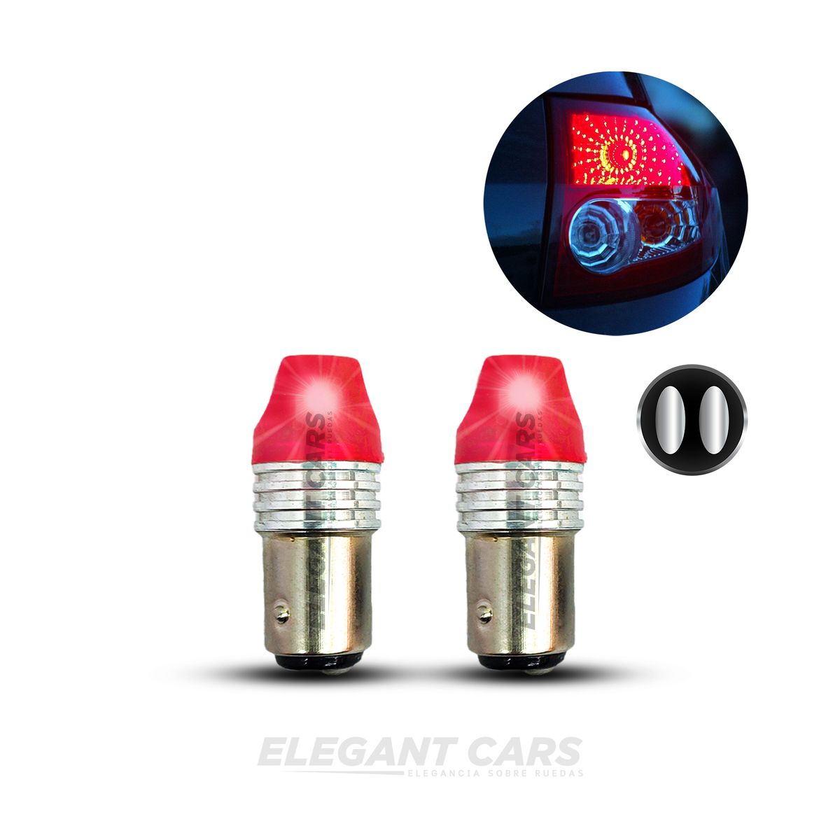 GENERICO - Foco Led T20 Luz De Freno FijoEstrobo Plug  Play