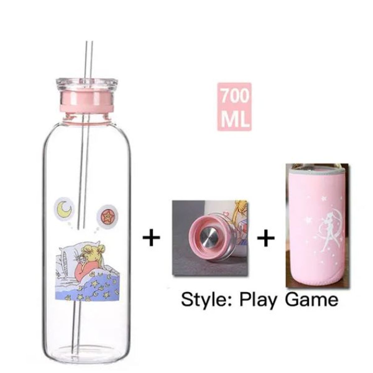 GENERICO - BOTELLA TOMADO SAILOR MOON  FUNDA 700ML