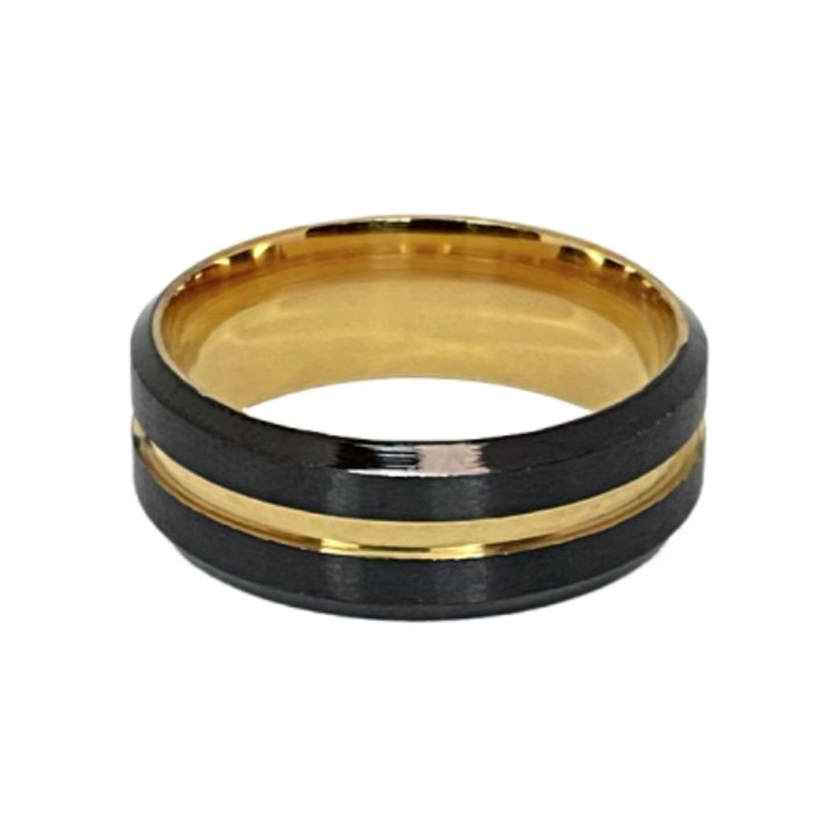 GENERICO - ANILLO BLACK GOLD BRILLANTE - RIN-15
