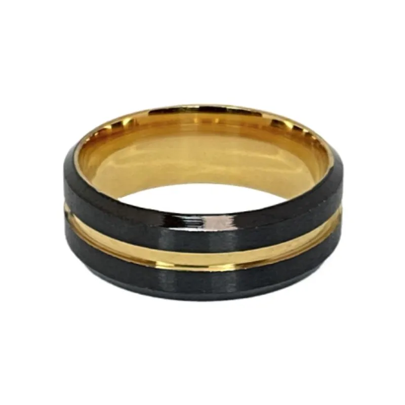 GENERICO - ANILLO BLACK GOLD BRILLANTE - RIN-15