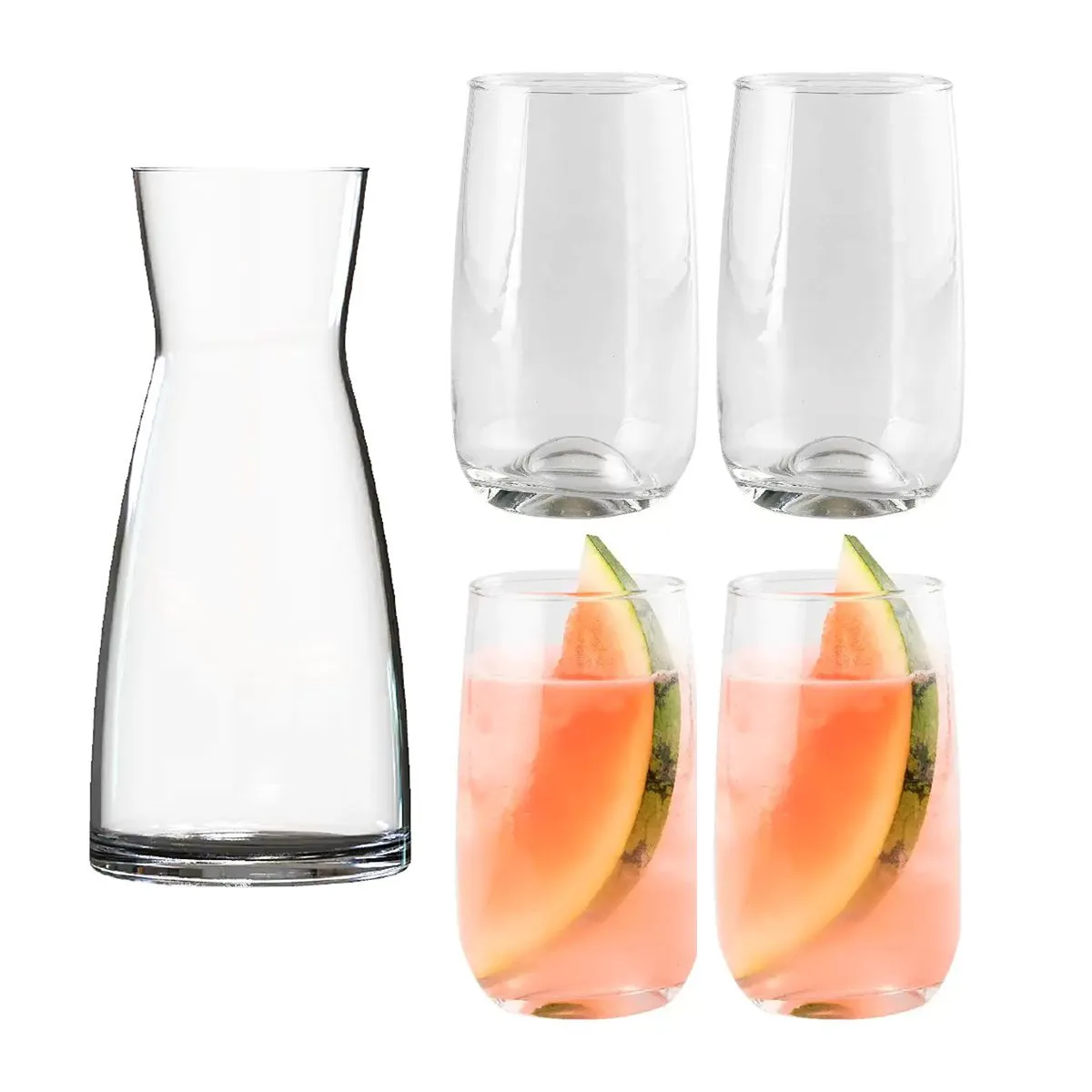 CRISTAR - Set de Vasos con Decanter Torino 5 Piezas Transparente