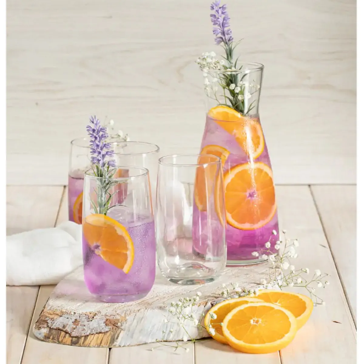 CRISTAR - Set de Vasos con Decanter Torino 5 Piezas Transparente