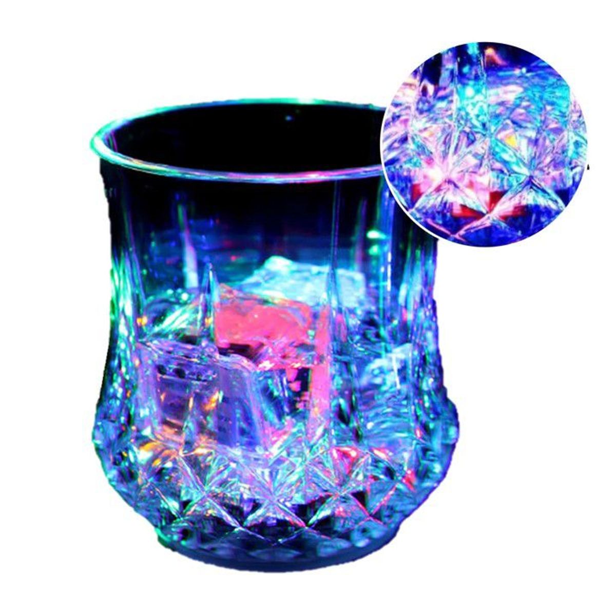 GENERICO - VASO ACRILICO LUMINOSO PARA FIESTAS