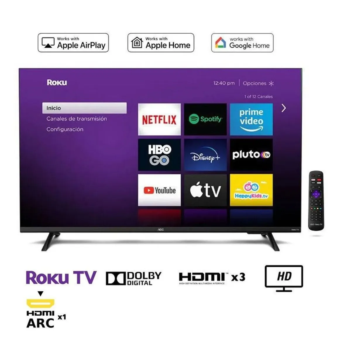 AOC - Televisor  AOC 32 " LED SMART  HD -  32S5135