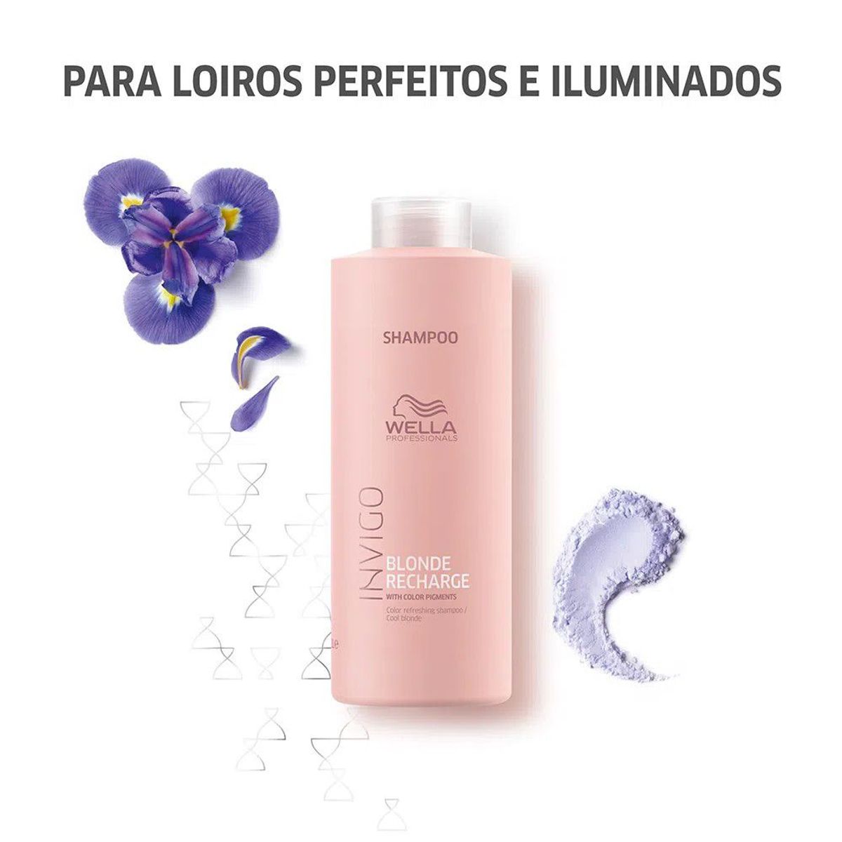 WELLA - Shampoo 1Lt  Acondicionador 200ml Invigo Blonde Recharge Wella