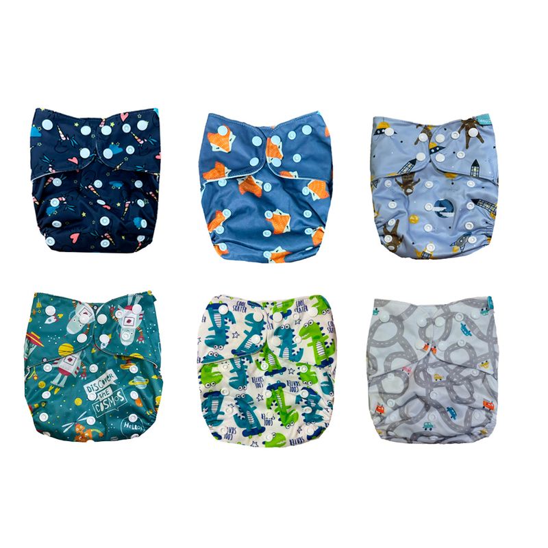 GENERICO - Pañal de Tela Ecológico Unitalla Pack x 12 Unidades