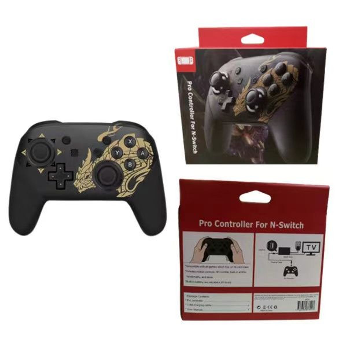 GENERICO - Control para nintendo switch pro bluetooth joystick Monster Hunter