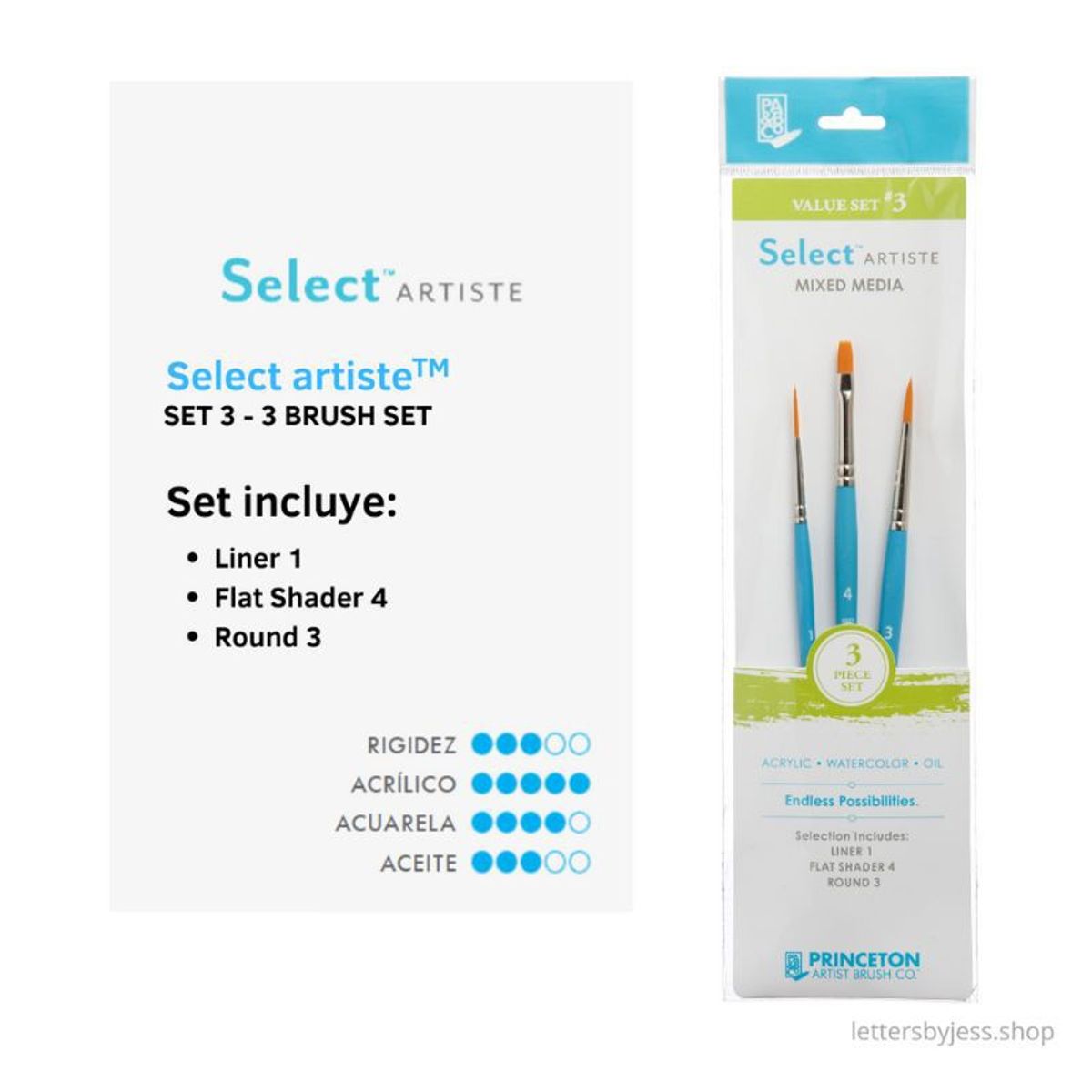 GENERICO - Princeton - SET 3 SELECT - 3 PIEZAS