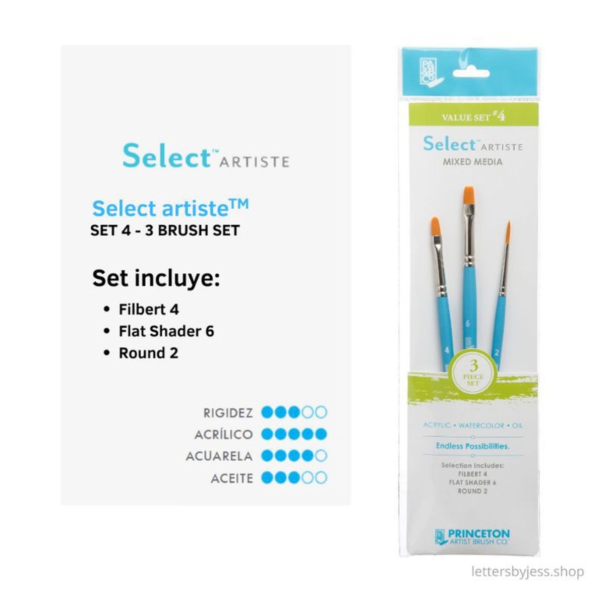 GENERICO - Princeton - SET 4 SELECT - 3 PIEZAS