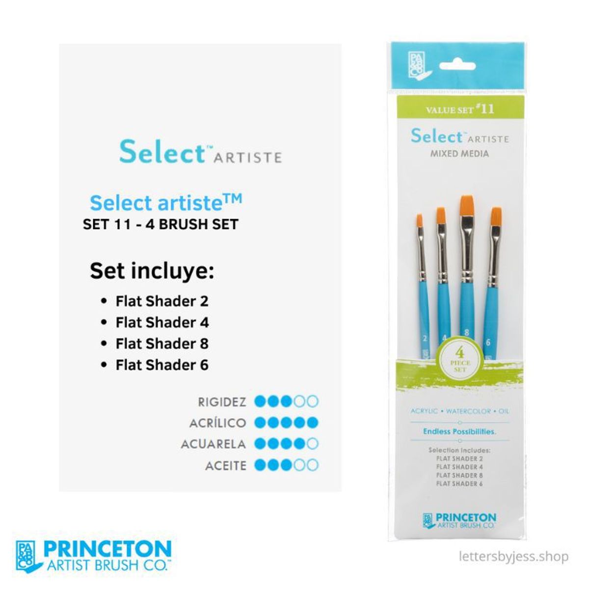 GENERICO - Princeton - SET 11 SELECT - 4 PIEZAS