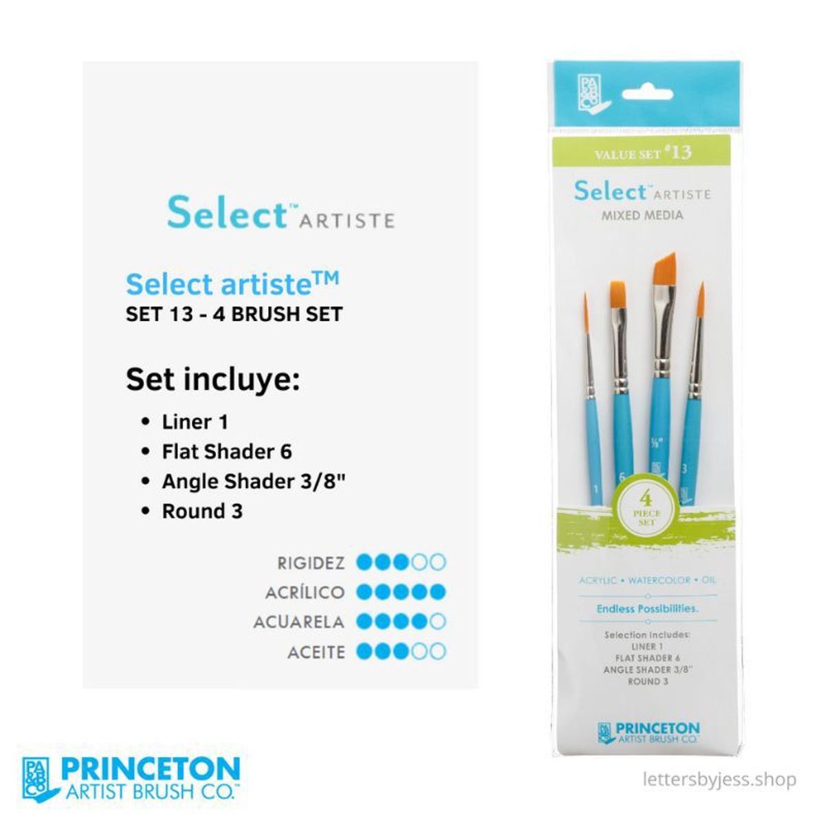 GENERICO - Princeton - SET 13 SELECT - 4 PIEZAS