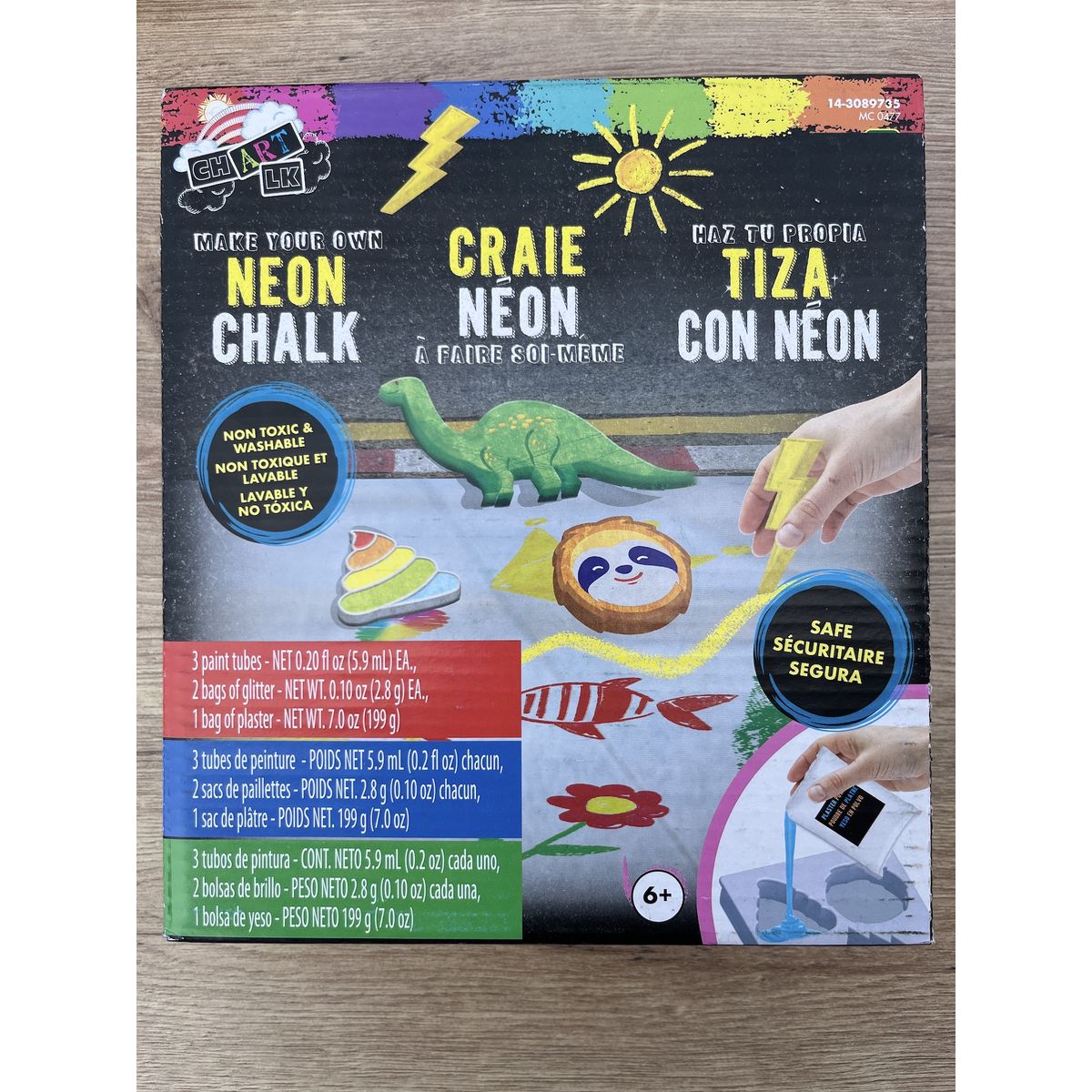 GENERICO - Set Magico de Tizas para Niños Dibujar Arte Dinosaurio