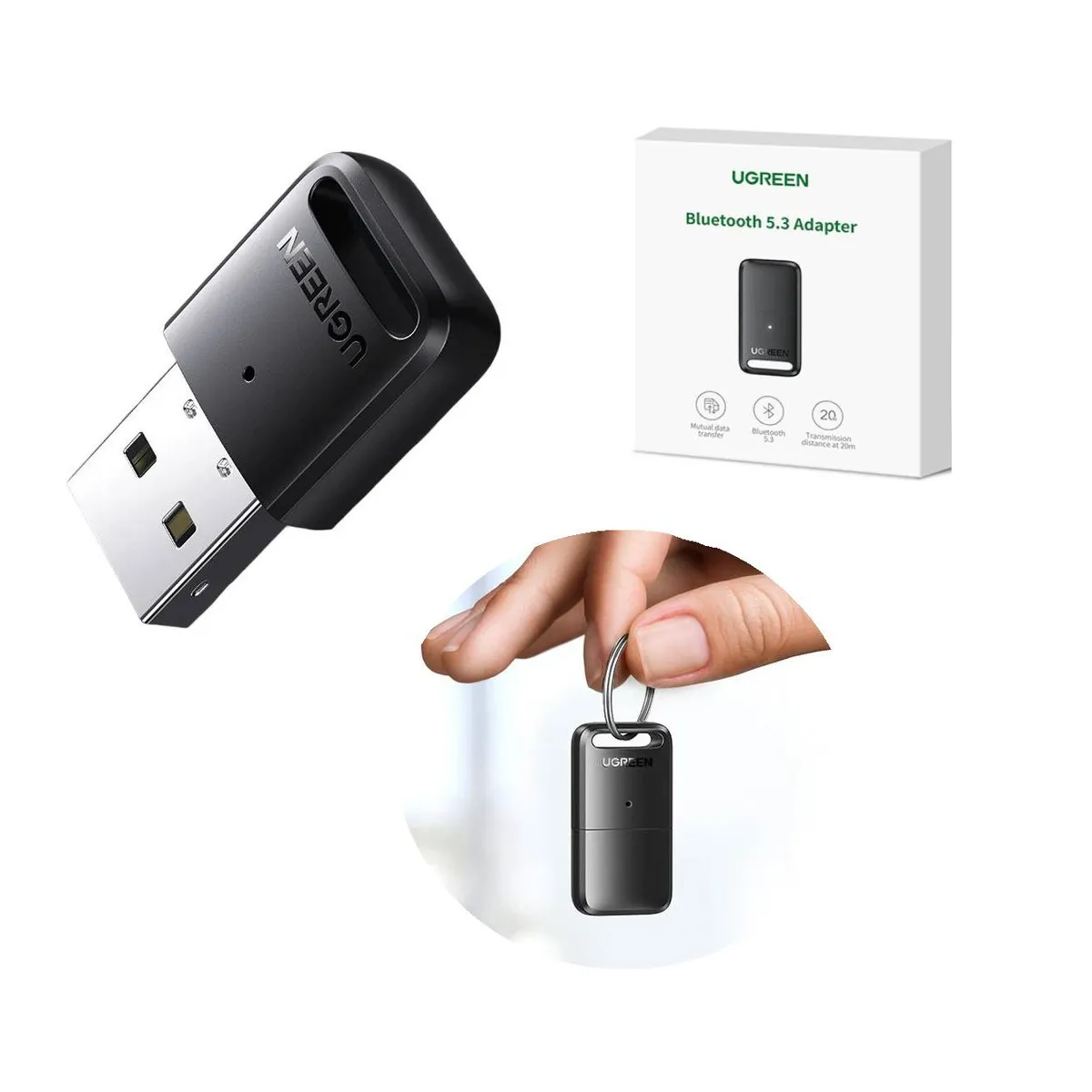 GENERICO - Adaptador Ugreen USB bluetooth 5.0