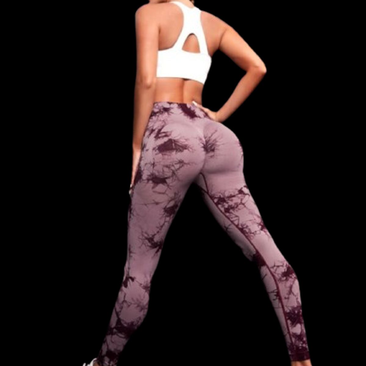 GENERICO - Leggin Deportivo Tie Dye - Legging Push-Up - Ropa deportiva gym