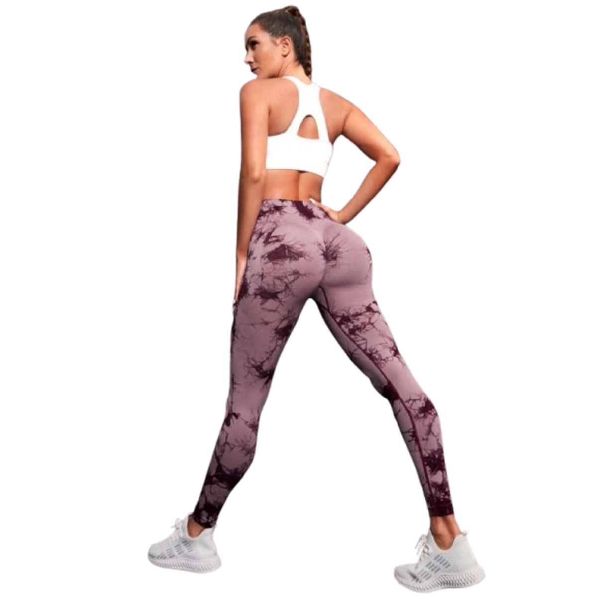 GENERICO - Leggin Deportivo Tie Dye - Legging Push-Up - Ropa deportiva gym