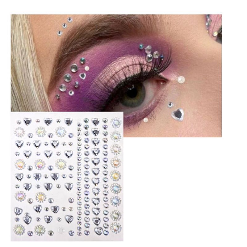 GENERICO - Gemas Con forma de Corazón y puntos autoadhesivas