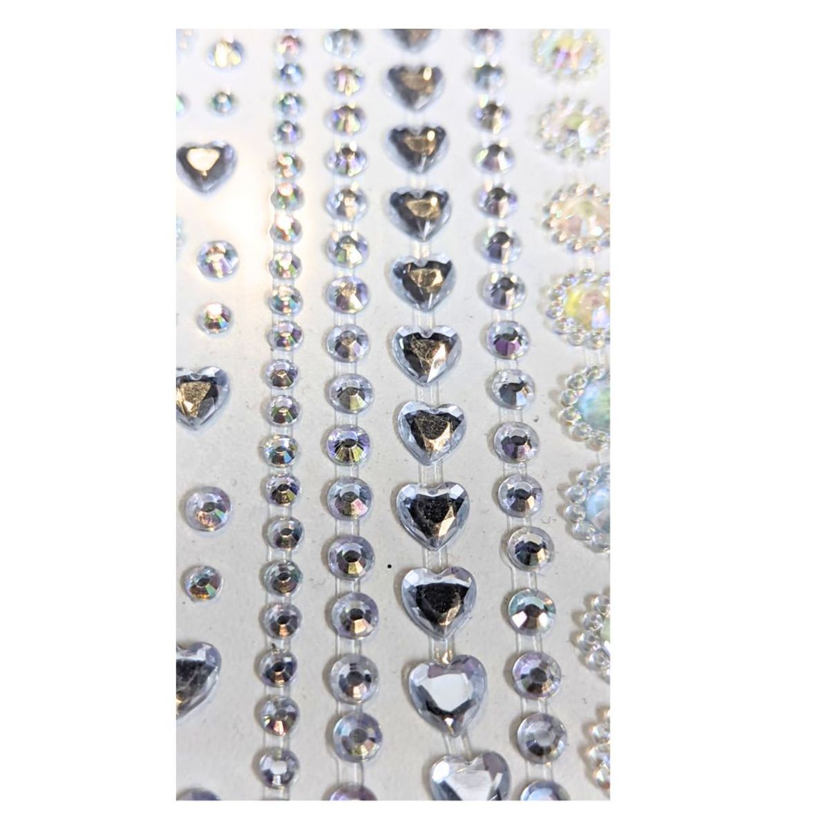 GENERICO - Gemas Con forma de Corazón y puntos autoadhesivas