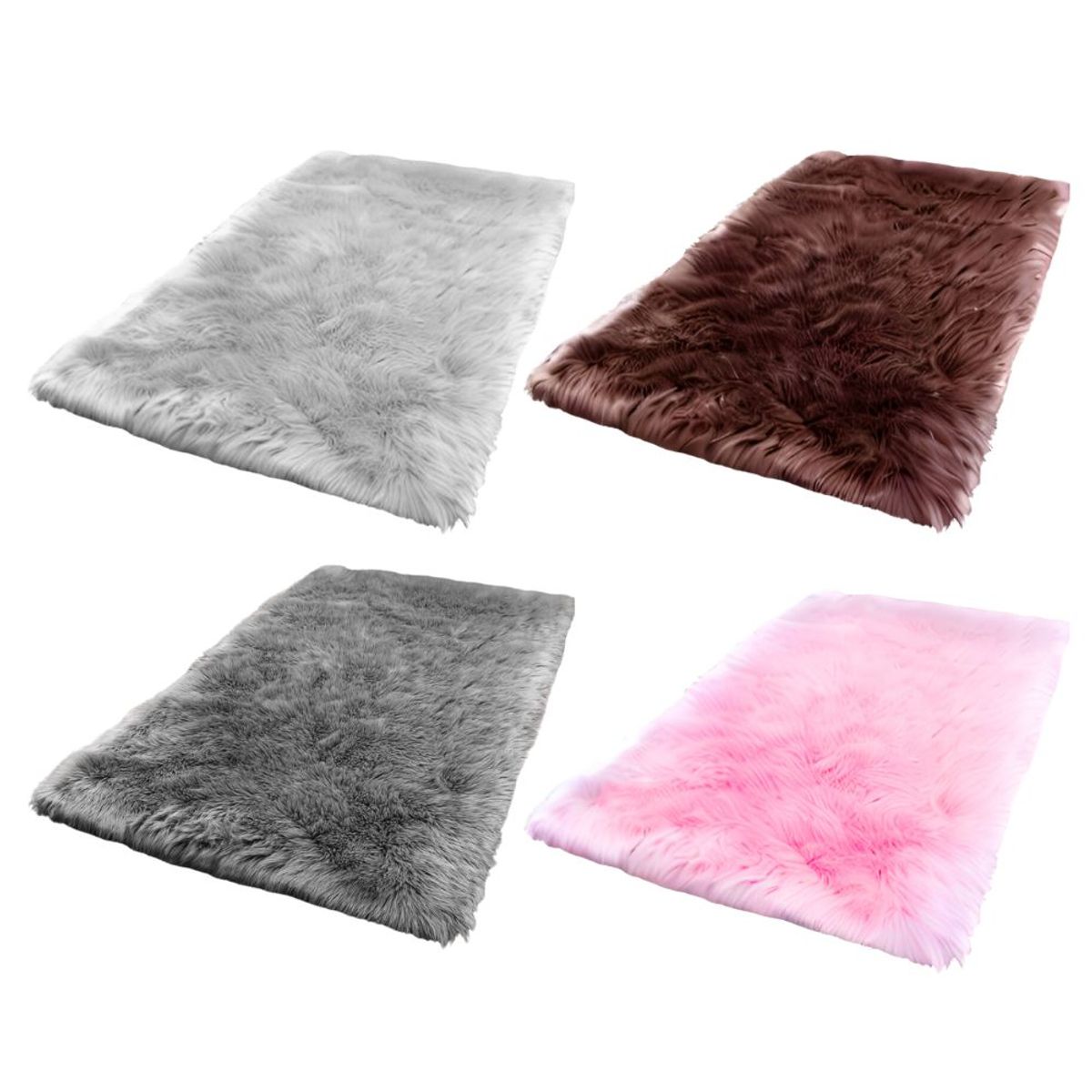 INSPIRA - Alfombra de Peluche Bajada de Cama Decorativo para Dormitorio