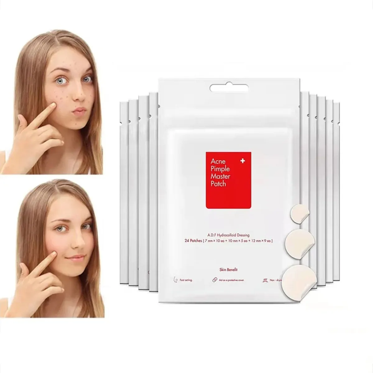 GENERICO - Parches invisibles para  eliminar Acné y espinillas COSRX 1 set