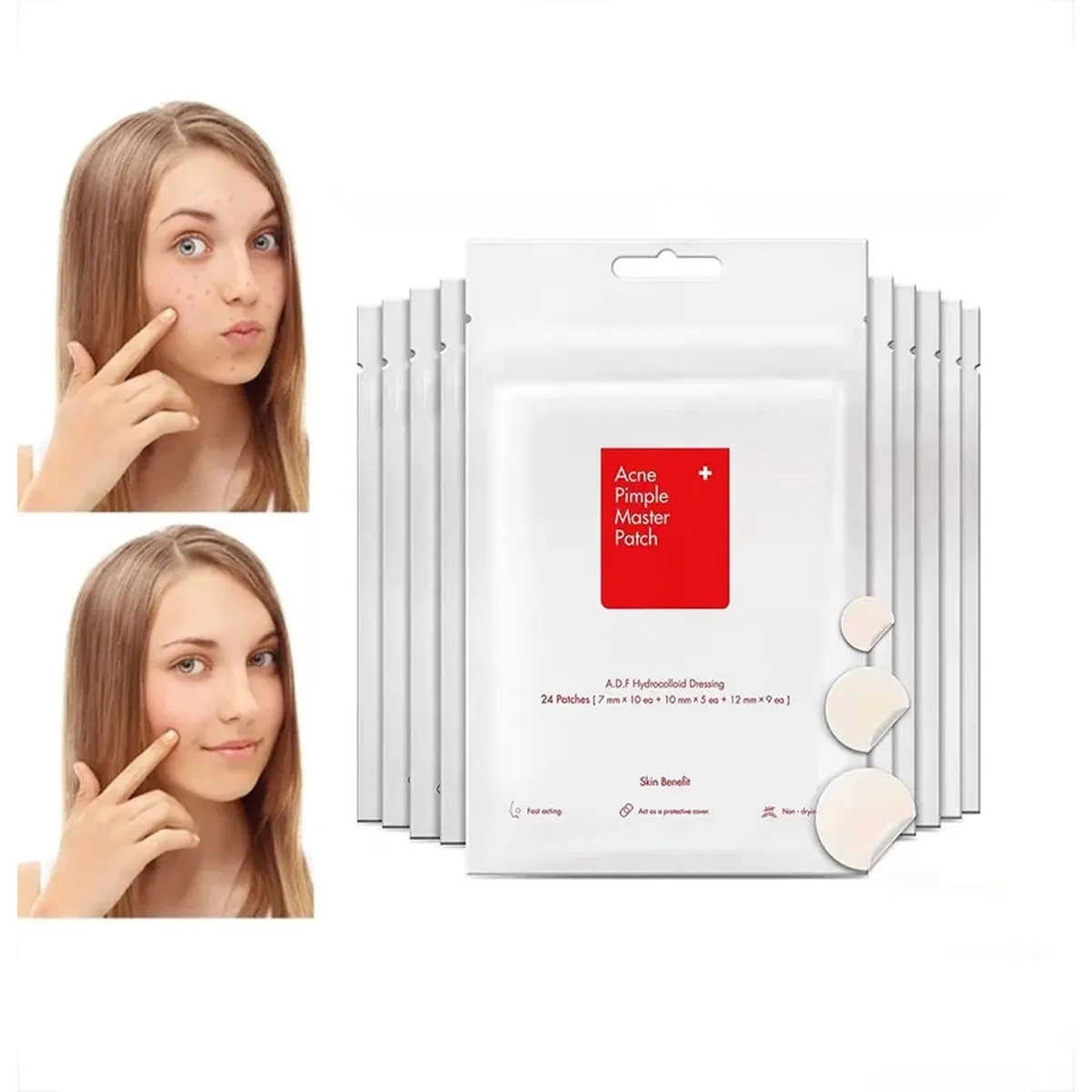 GENERICO - Parches invisibles para  eliminar Acné y espinillas COSRX 1 set