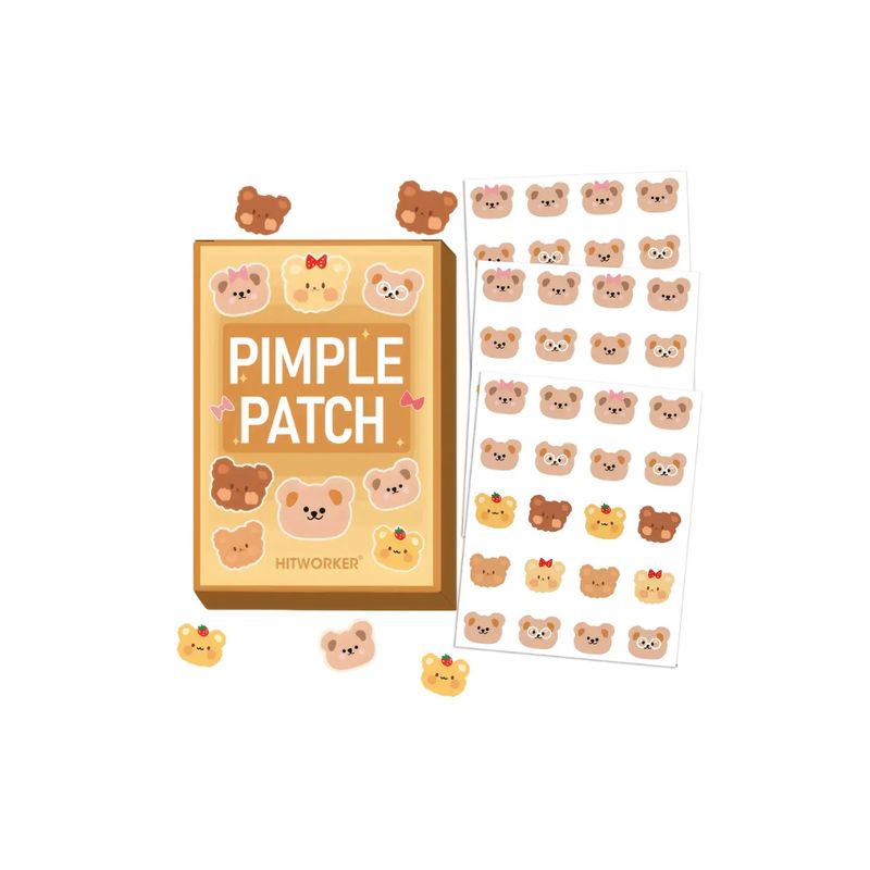 GENERICO - Parches anti Acné para espinillas día y noche Osos 60und