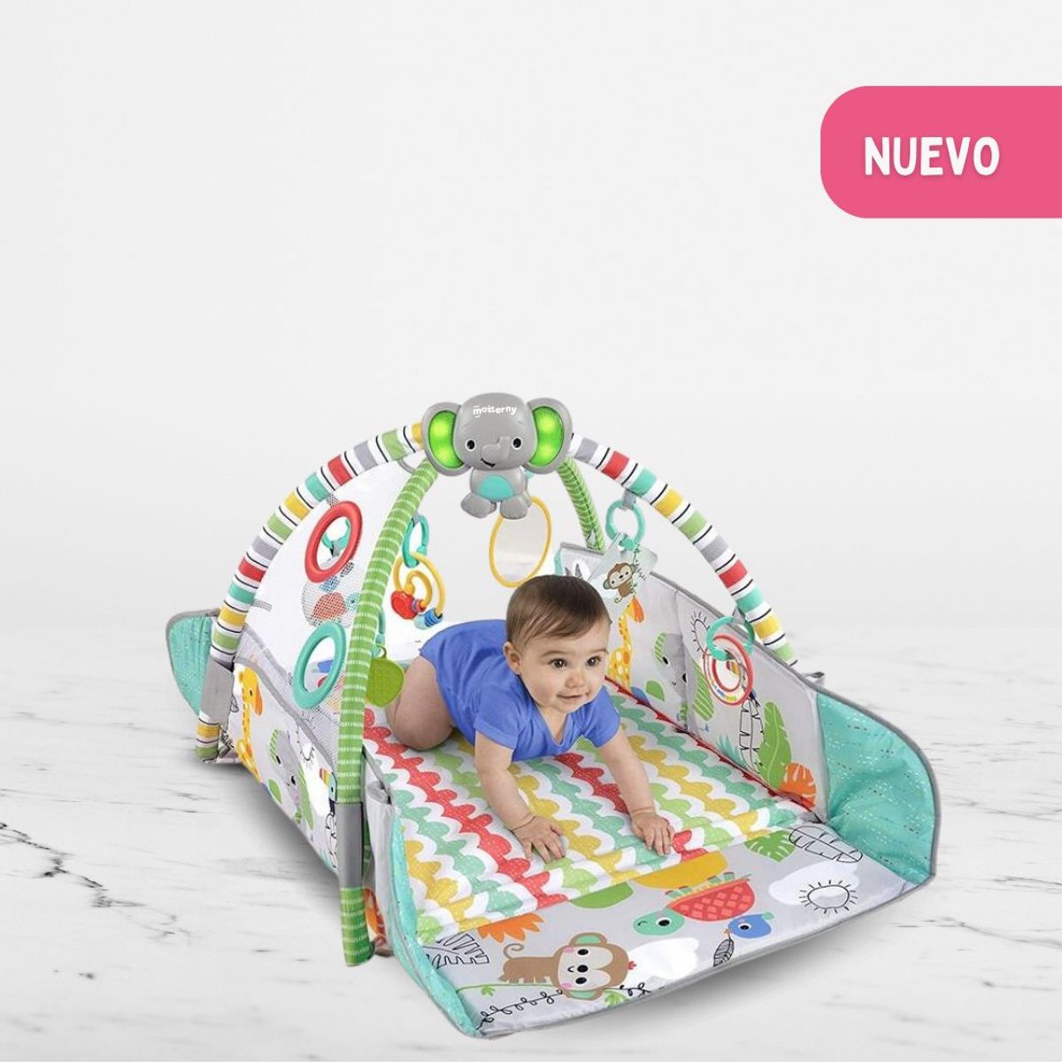 CUZKA - GYM 5 en 1 para Bebé «TU FORMA DE JUGAR A LA PELOTA» Tropical