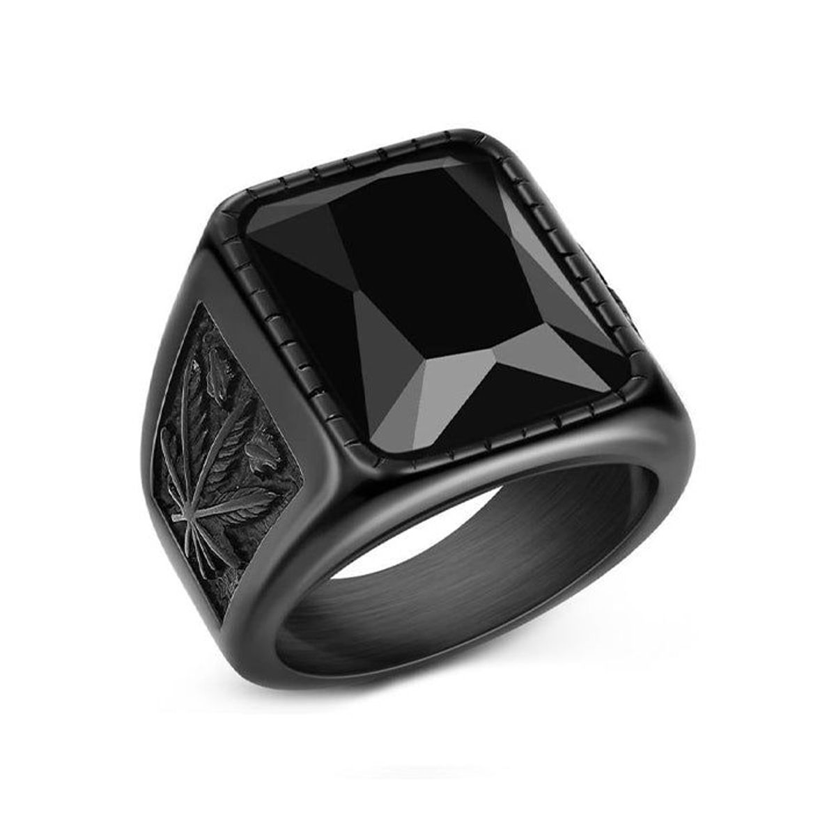 GENERICO - ANILLO HOJA NEGRO - RIN-30