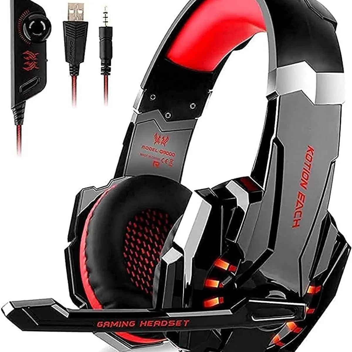 OEM - Kotion Each G9000 Gammer Audifono con Microfono Auricular Led
