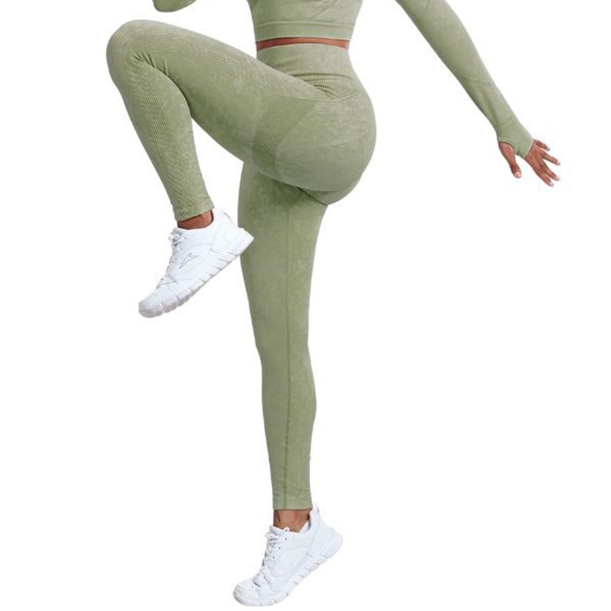 GENERICO - Leggin Deportivo Sin Costuras Efecto Piel de Durazno - Legging Push-Up