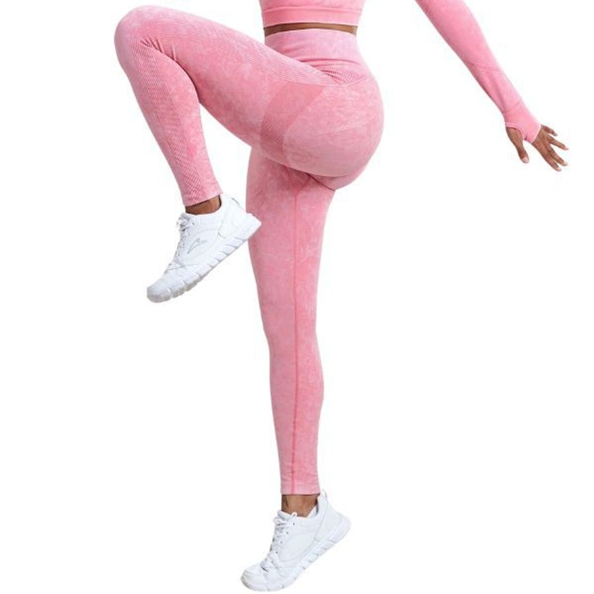 GENERICO - Leggin Deportivo Sin Costuras Efecto Piel de Durazno - Legging Push-Up