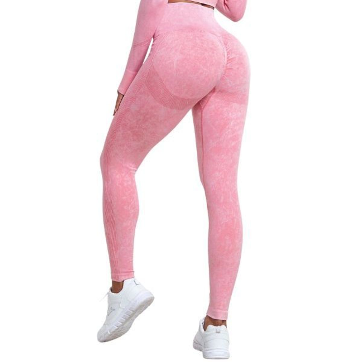 GENERICO - Leggin Deportivo Sin Costuras Efecto Piel de Durazno - Legging Push-Up