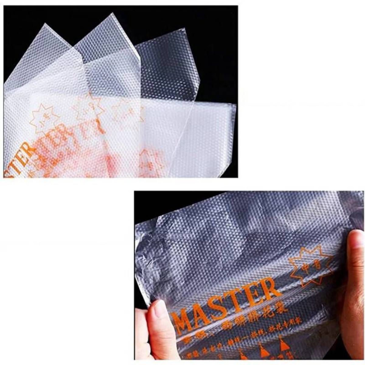 GENERICO - Kit Bolsas de repostería S y M desechables de 100 unidades cada medida